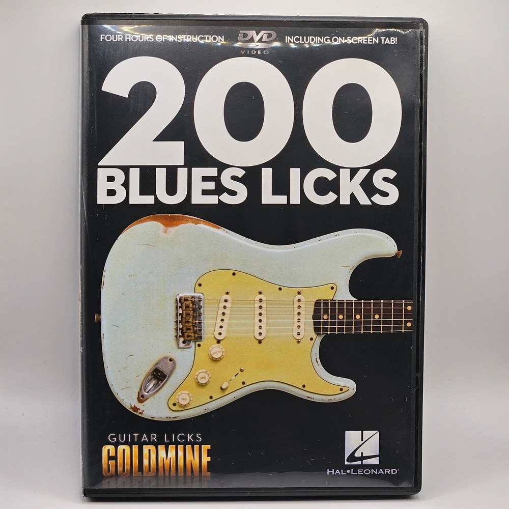 Hal Leonard 200 Blues Licks‎ Guitar Licks Goldmine DVD Black Instructional Video